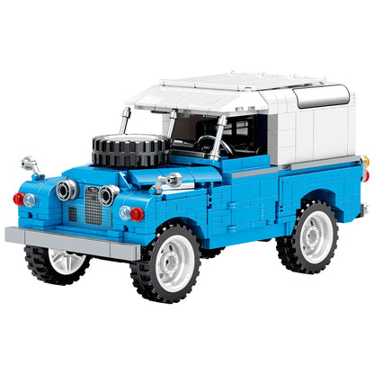 721 elementów City Retro Mechaniczny Pojazd Terenowy Klocki Budowlane Roadster Samochód Wyścigowy Supersamochód Klocki Zabawki Dla Chłopców Prezenty Dla Dzieci