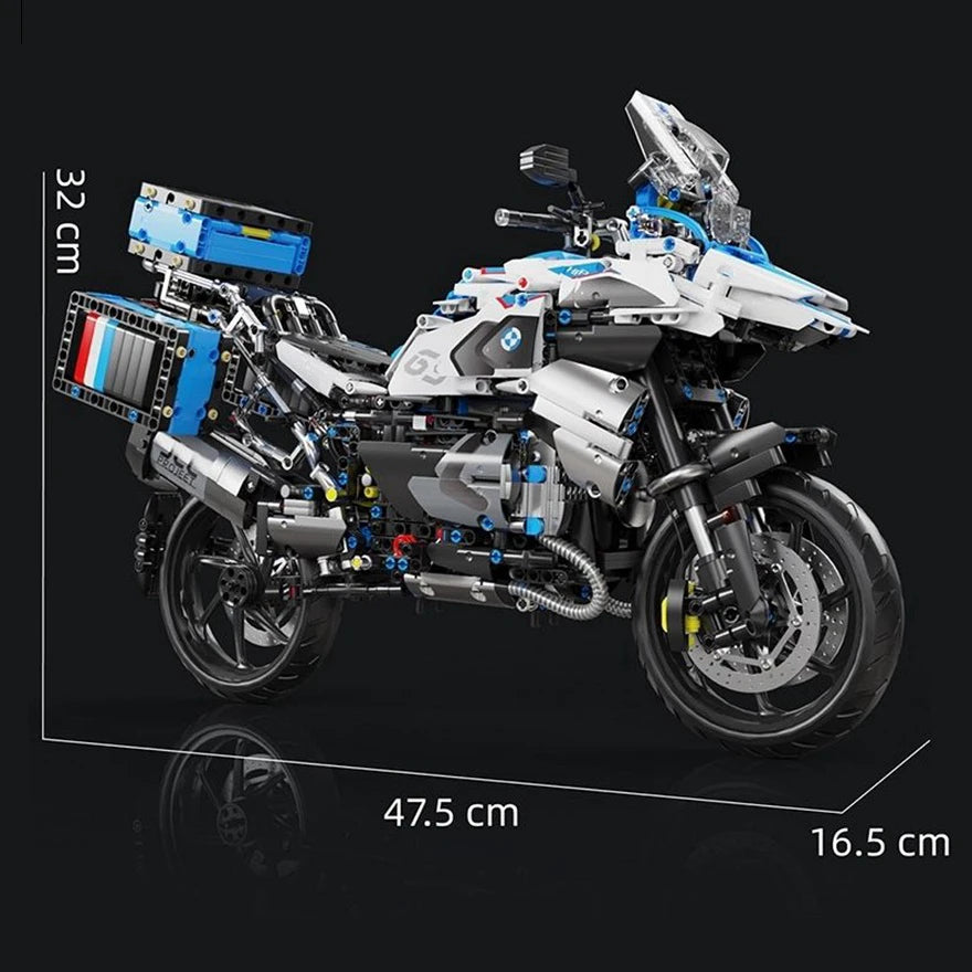 High Tech 1:5 Motorcycle City Sports Rapid Racing Motorbike Locomotive Moc Modular Brick Model Building Block Boy Gift Toy T4022 - CADA BRICKS®