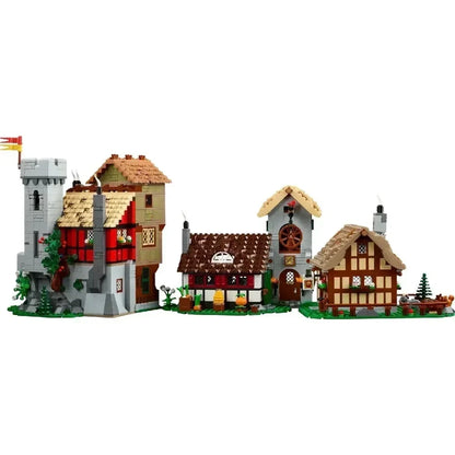 Medieval Town Square Building Blocks 3304PCS Compatible 10332 Bricks Architecture Creative Kids Adults Toys Birthday Gift