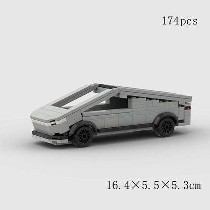City Truck Vehicle Pickup Heavy Cargo Transport Model Building Blocks Machinery Shop Van Creative Carriage Harvester Car Kid Toy - CADA BRICKS®