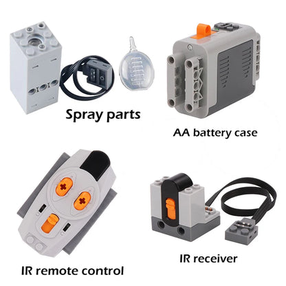 Techniczny spray dymny Silnik Spryskiwacz Klocki Mould King Fogger do Legoeds Klocki konstrukcyjne MOC Pociąg Części Wagonowe Model Silnika