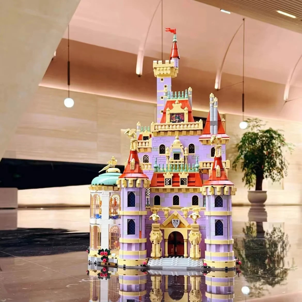 Beauty Princess Castle Building blocks Building Beast Monster romantic toy model moc brick birthday gift