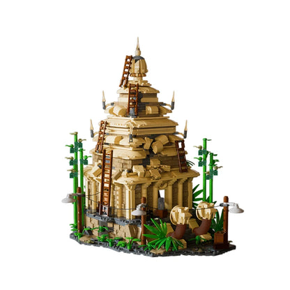 ‌MOC 1853PCS Forbidden Temple Building Blocks Set Ancient Ruins Model Brick Toy Creative Construction Holiday Gift Adults Kids