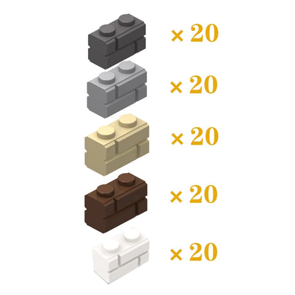 DIY Building Blocks Figures City MOC Thick Wall Bricks Educational Creative Toys for Children Size Compatible with All Brands - CADA BRICKS®
