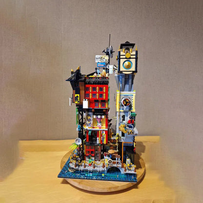 Moc Building Blocks City Retro Fantasy Architecture Model Moon Gate Tower Technology Module Building Blocks Toy DIY Set Assembly