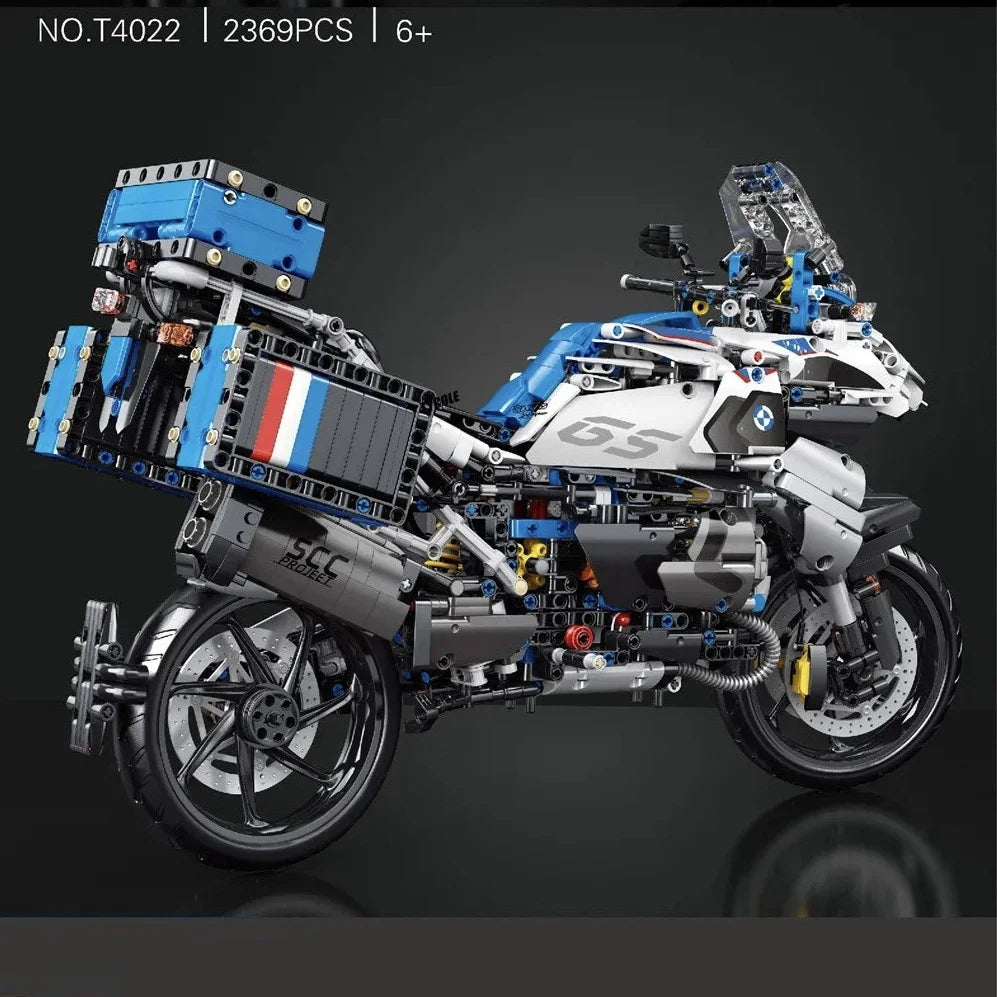 High Tech 1:5 Motorcycle City Sports Rapid Racing Motorbike Locomotive Moc Modular Brick Model Building Block Boy Gift Toy T4022 - CADA BRICKS®