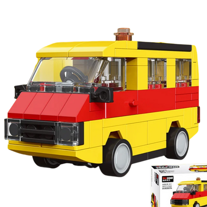 DIY Samochód wyścigowy Autobus Pojazd inżynieryjny Karetka Model z napędem pull-back Klocki Klocki Zabawki dla dzieci Chłopcy Kompatybilne z Lego