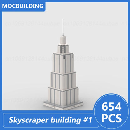 Skyscraper Modular City Series MOC Building Blocks DIY Assemble Bricks City Architecture Display Creative Educational Toys Gifts